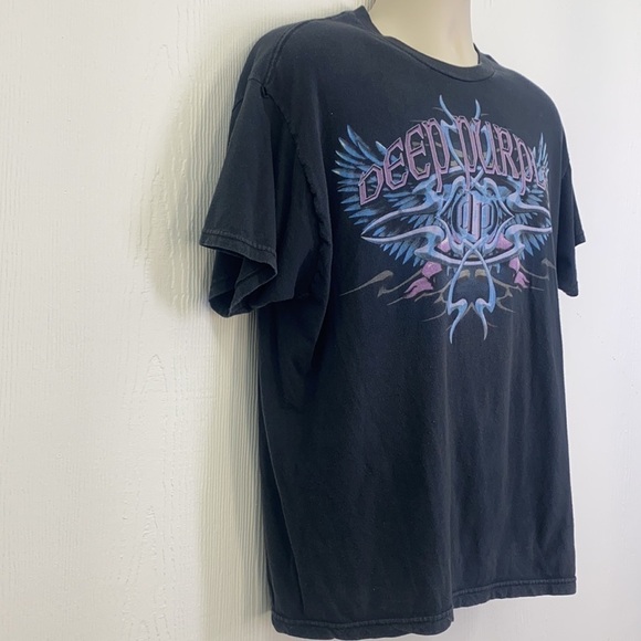 Quail Hollow - Vintage Deep Purple Band Shirt in Black and Purple Size XL - Picture 4 of 11